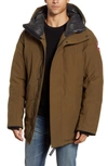 Canada Goose Sanford 625 Fill Power Down Hooded Parka In Military Green