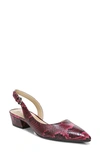 Naturalizer Banks Slingback Pump In Plum Rouge