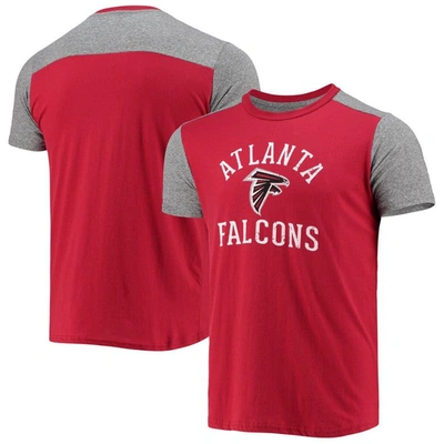 Majestic Threads Red/gray Atlanta Falcons Field Goal Slub T-shirt