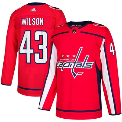 Adidas Originals Adidas Tom Wilson Red Washington Capitals Home Authentic Player Jersey