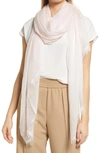 Nordstrom Modal & Silk Stripe Scarf In Pink Chalk