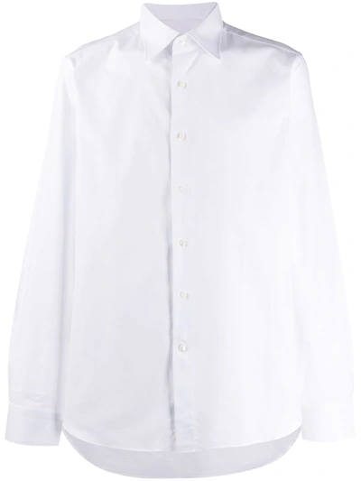Canali Long Sleeved Shirt In Weiss
