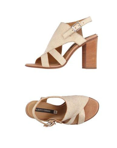 Alberto Fermani Sandals In Beige