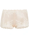 Wacoal Embrace Lace Embroidered Boyshort Underwear 67491 In Nude/ivory- Nude 01