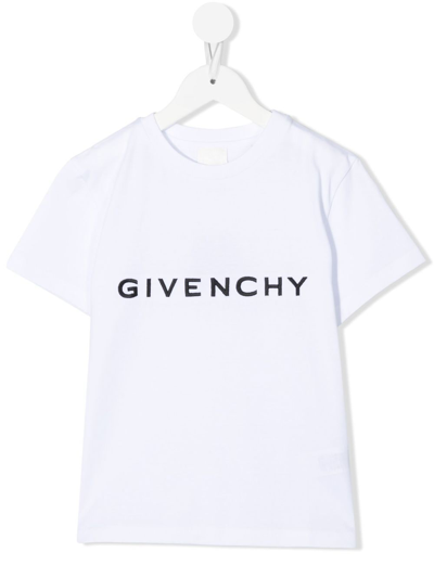 Givenchy Kids' 4g Logo-print T-shirt In White