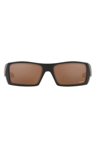 Oakley X New Orleans Saints 60mm Rectangular Sunglasses In No Matte Black