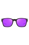 Oakley Oakely Prizm™ 55mm Sunglasses In Matte Black/ Prizm Violet