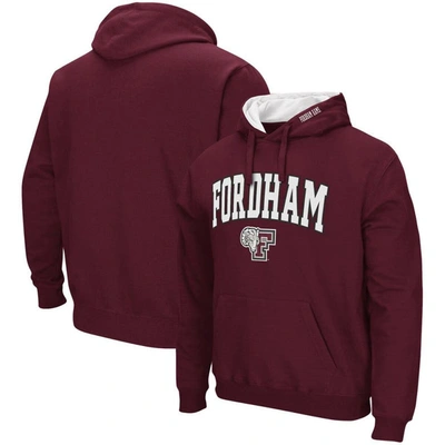 Colosseum Maroon Fordham Rams Arch And Logo Pullover Hoodie