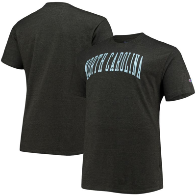 Champion Men's  Grey North Carolina Tar Heels Big And Tall Arch Team Logo T-shirt