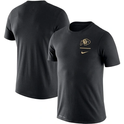 Nike Black Colorado Buffaloes Logo Stack Legend Performance T-shirt