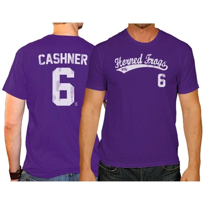 Retro Brand Original  Andrew Cashner Purple Tcu Horned Frogs Ncaa Baseball T-shirt