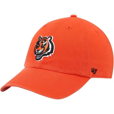 47 ' Orange Cincinnati Bengals Secondary Clean Up Adjustable Hat