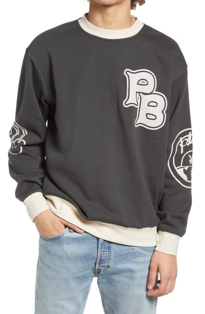 Pacsun X Playboy Championship Crewneck Sweatshirt In Black