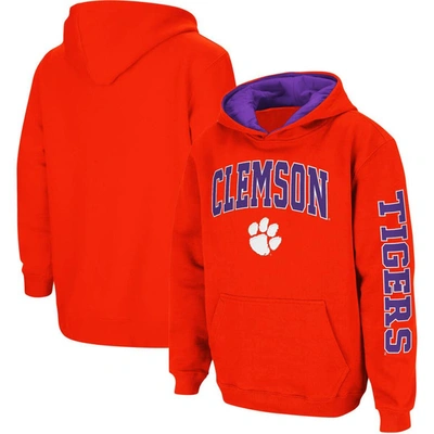 Colosseum Kids' Youth  Orange Clemson Tigers 2-hit Team Pullover Hoodie