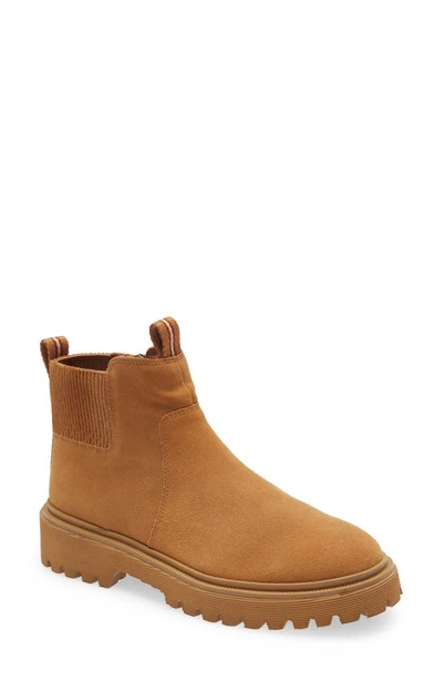 Madewell Calvin Lug Commuter Bootie In Distant Sand