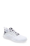 Apl Athletic Propulsion Labs Techloom Tracer Knit Training Shoe In White / Black / Leopard