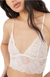 Free People Intimately Fp Everyday Lace Longline Bralette In Heavenly Pink