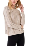 Endless Rose Sequin Detail Sweater In Beige