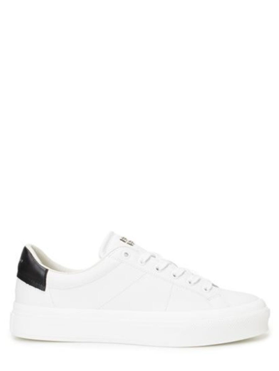 Givenchy City Leather Lace-up Trainers In White
