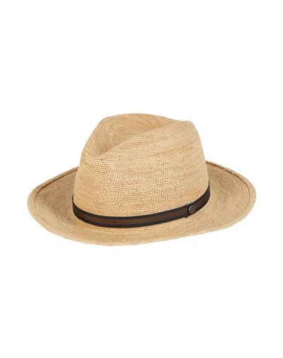 Borsalino Argentina中等帽檐草编巴拿马帽 In Beige