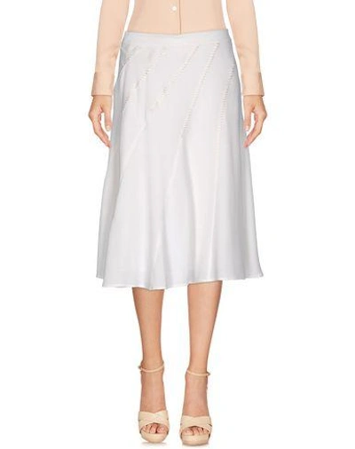 French Connection Knee Length Skirt In White