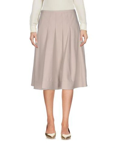 Armani Collezioni Knee Length Skirt In Beige