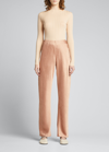 Vince Bias-cut Straight Trousers In Terra Rose-698trr