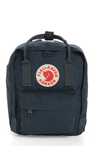 Fjall Raven Mini Kånken Water Resistant Backpack In Navy