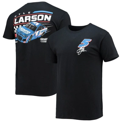 Hendrick Motorsports Team Collection Black Kyle Larson Spoiler Car T-shirt