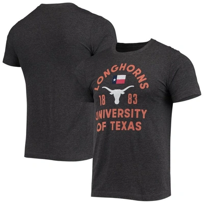 Homefield Charcoal Texas Longhorns Vintage Texas State Flag T-shirt In Heather Charcoal