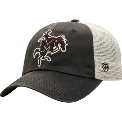 Top Of The World Brown Mcneese State Cowboys Scat Mesh Trucker Snapback Hat