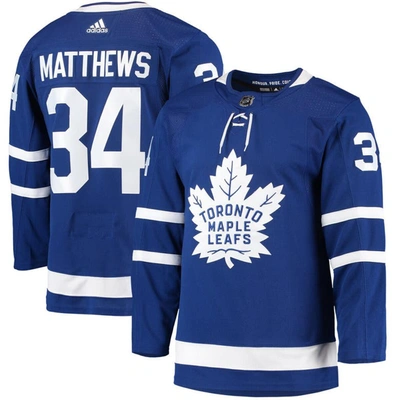 Adidas Originals Adidas Auston Matthews Blue Toronto Maple Leafs Home Primegreen Authentic Pro Player Jersey