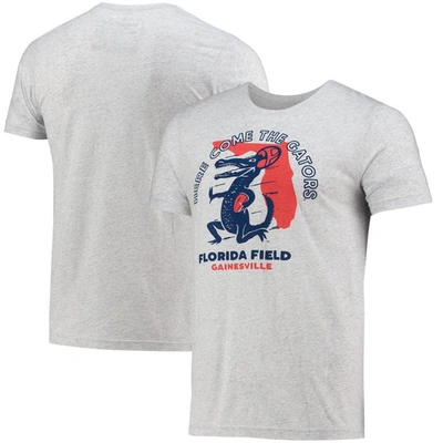 Homefield Heathered Grey Florida Gators Vintage Here Come The Gators T-shirt In Heather Grey