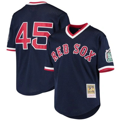 Mitchell & Ness Kids' Youth  Pedro Martinez Navy Boston Red Sox Cooperstown Collection Mesh Batting Practic