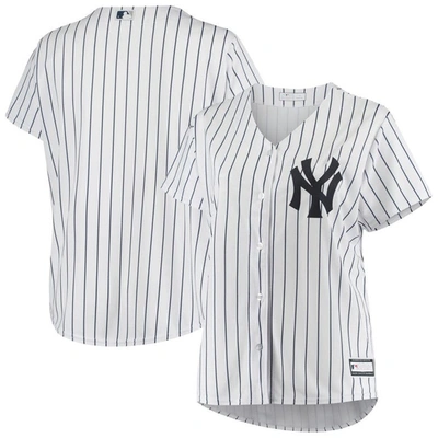 Profile White New York Yankees Plus Size Sanitized Replica Team Jersey