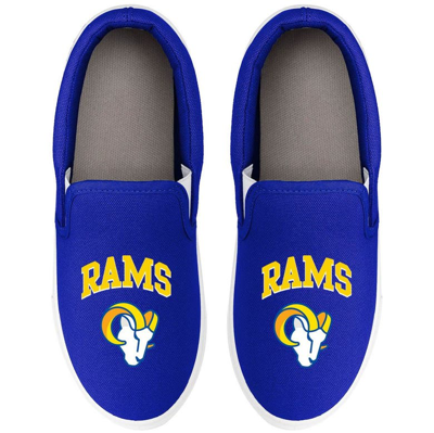 Foco Women's  Los Angeles Rams Big Logo Slip-on Sneakers In Navy