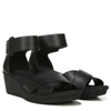 Naturalizer Riviera T-strap Ankle Sandal In Black Leather