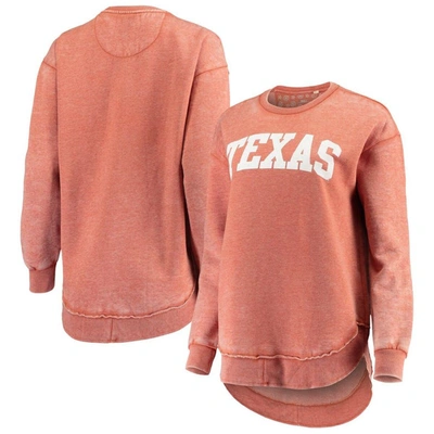 Pressbox Texas Orange Texas Longhorns Vintage Wash Pullover Sweatshirt