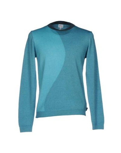 Armani Collezioni Sweaters In Turquoise