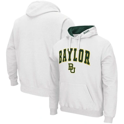 Colosseum White Baylor Bears Arch & Logo 3.0 Pullover Hoodie