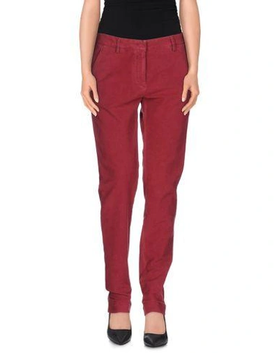 Incotex Casual Pants In Maroon