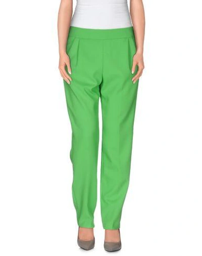 French Connection Casual Pants In Light Green