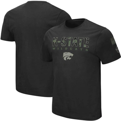 Colosseum Men's  Black Kansas State Wildcats Big And Tall Oht Military-inspired Appreciation Informer