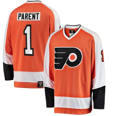 Fanatics Branded Bernie Parent Orange Philadelphia Flyers Premier Breakaway Retired Player Jersey