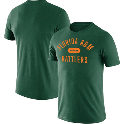 Nike X Lebron James Green Florida A&m Rattlers Collection Legend Performance T-shirt