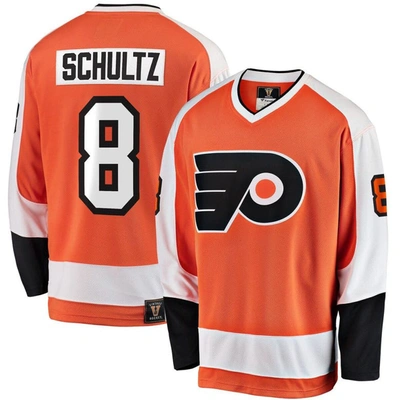 Fanatics Branded Dave Schultz Orange Philadelphia Flyers Premier Breakaway Retired Player Jersey