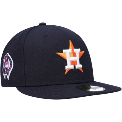 New Era Men's  Navy Houston Astros 9/11 Memorial Side Patch 59fifty Fitted Hat In Blue