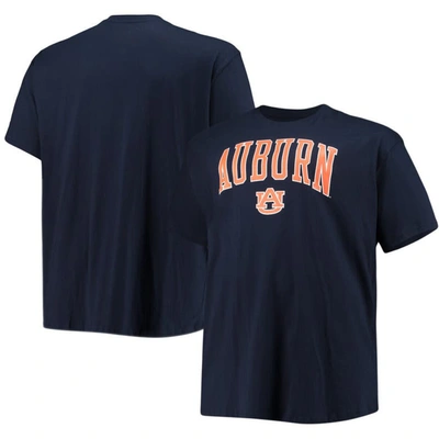 Champion Navy Auburn Tigers Big & Tall Arch Over Wordmark T-shirt