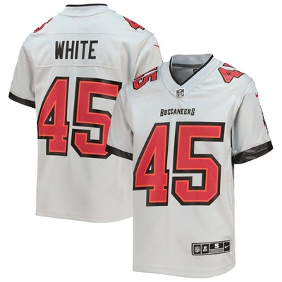 Nike Kids' Youth  Devin White Gray Tampa Bay Buccaneers Inverted Team Game Jersey