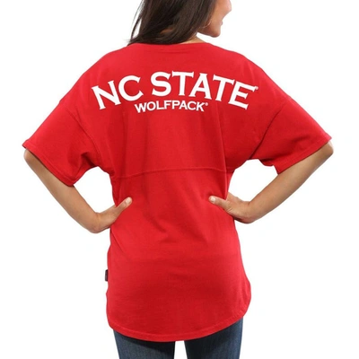 Spirit Jersey Red Nc State Wolfpack  Oversized T-shirt